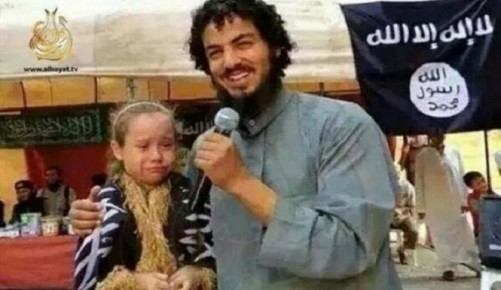 Child rape is common in Muslim Arab countries. This Islamic State terrorist “marries” a 7 year old girl.