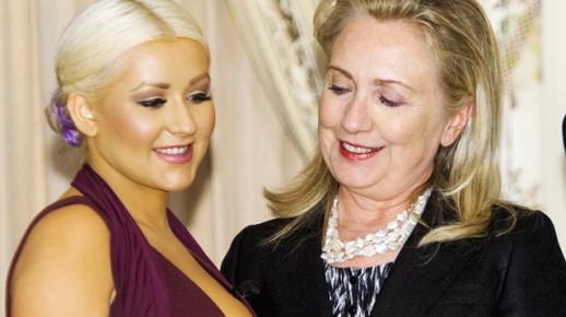 hillary-gets-an-eyeful-of-christina-aguileras-breasts