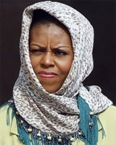 Muslim Obama - Michelle Obama Muslim Hijab