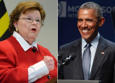 Barbara Mikulski and Obama