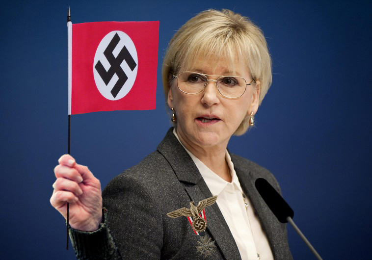 Sweden Foreign Minister Margot Wallstrom Nazi