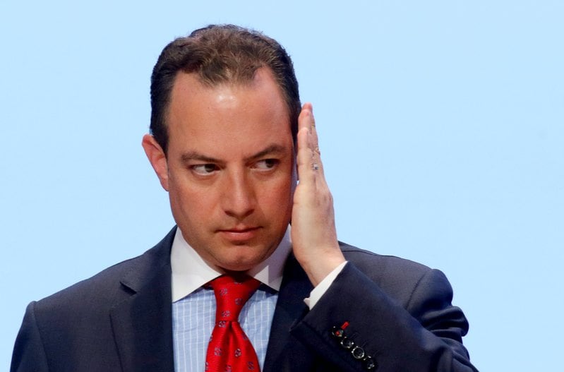 Republican National Committee Chairman Reince Priebus during a general session at the Republican National Committee Spring Meeting at the Diplomat Resort in Hollywood