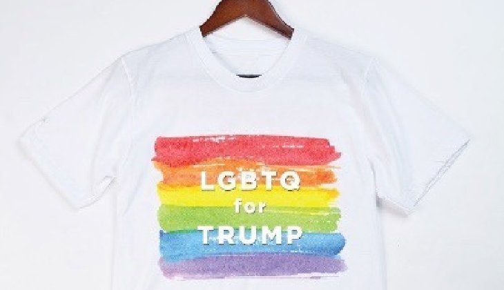"Show your pride and your support for Trump with this exclusive equality tee." (DonaldTrump.com)