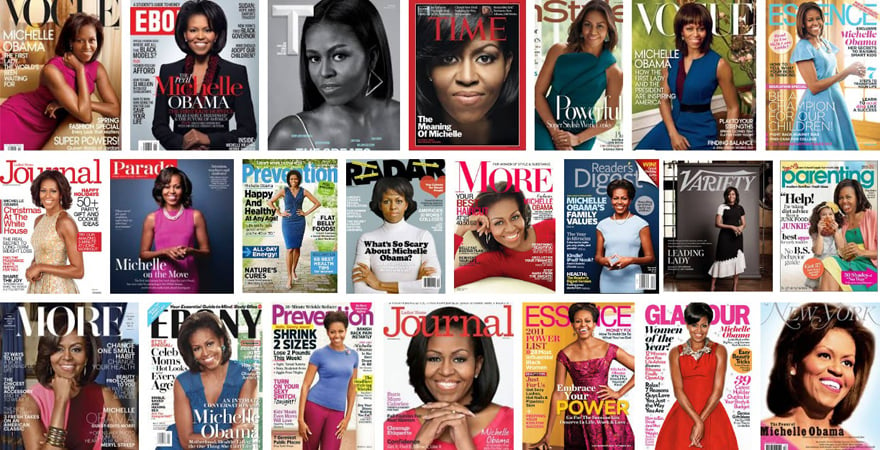 Image result for michelle obama magazine covers